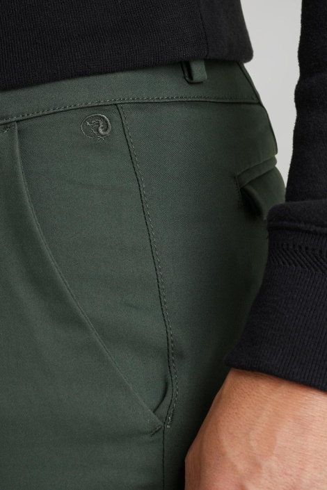 Cast Iron groene heren broek | Close up