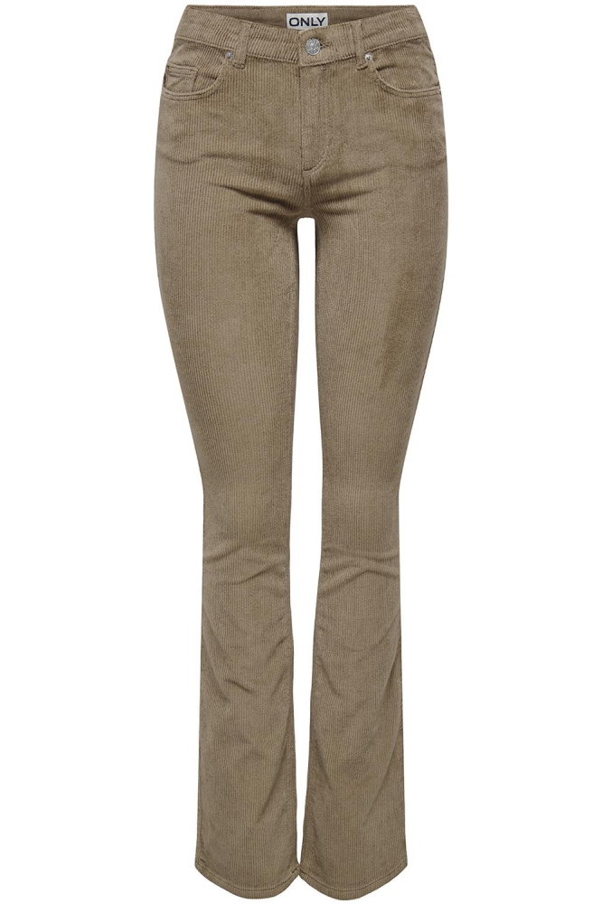 Only bruine dames broek | Vooraanzicht