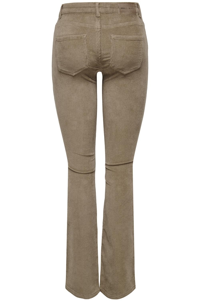 Only bruine dames broek | Achteraanzicht