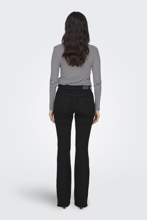 Only zwarte dames jeans | Model achteraanzicht