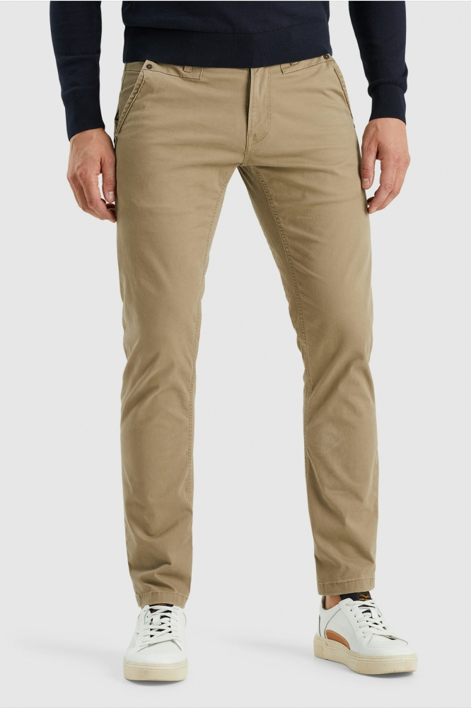 PME legend beige heren broek | Model vooraanzicht