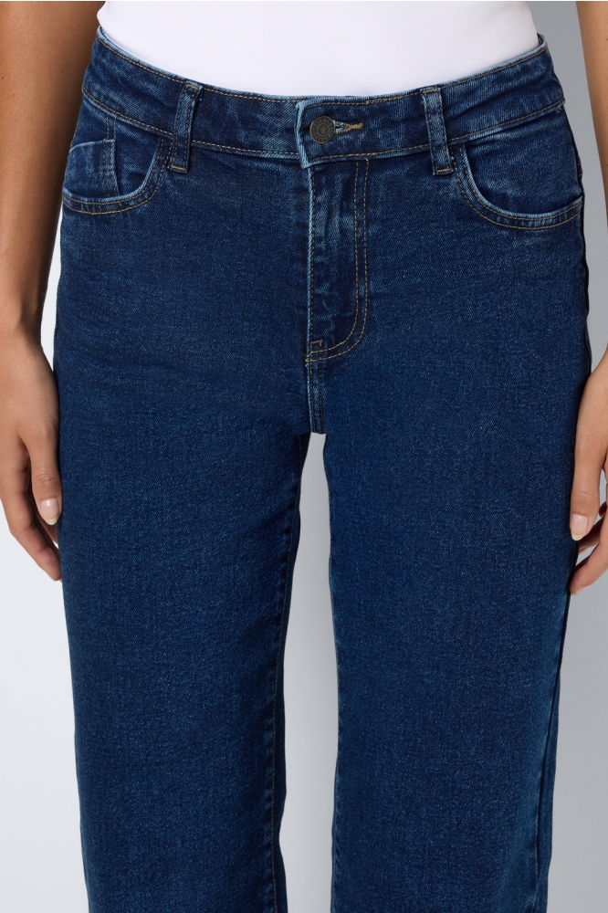 Noisy may blauwe dames jeans | Close up