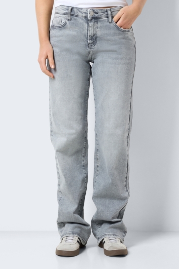 Noisy may Jeans NMYOLANDA NW WIDE JEANS 27030830 Light Grey Denim