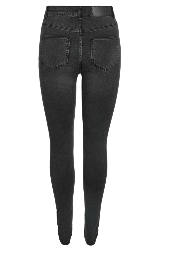 Noisy may zwarte dames jeans | Achteraanzicht