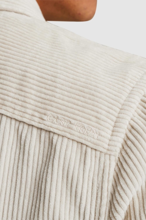 Cast Iron beige heren overhemd | Close up