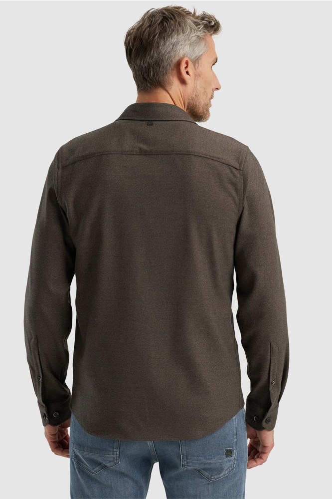 Vanguard bruine heren overhemd | Model achteraanzicht