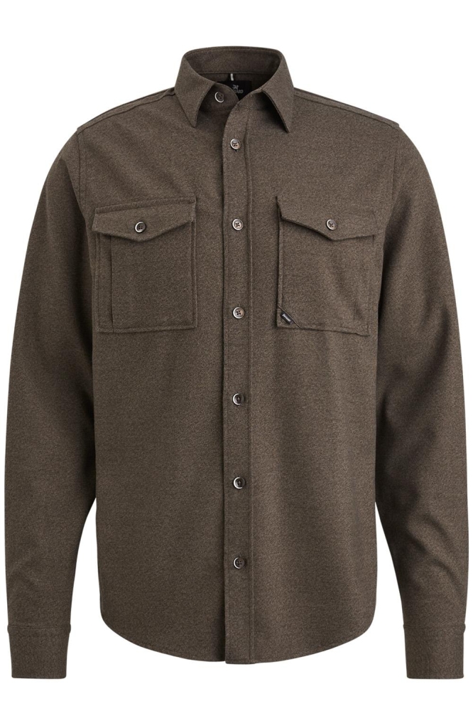 Vanguard bruine heren overhemd | Vooraanzicht