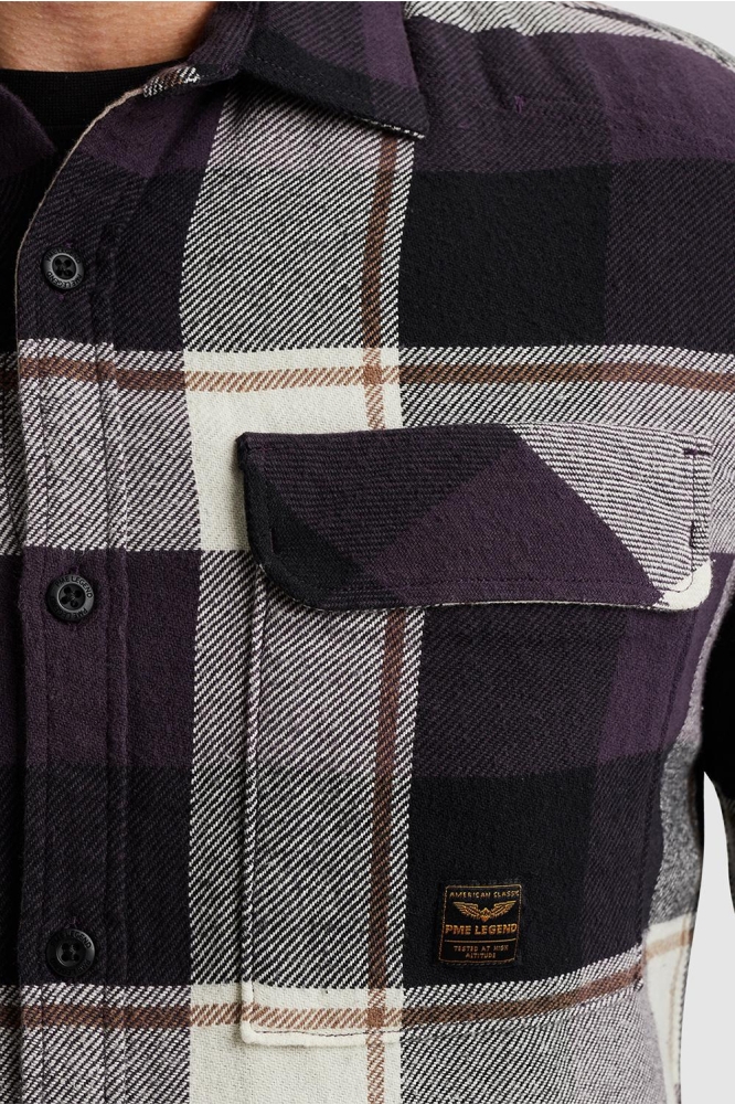 PME legend paarse heren overhemd | Close up