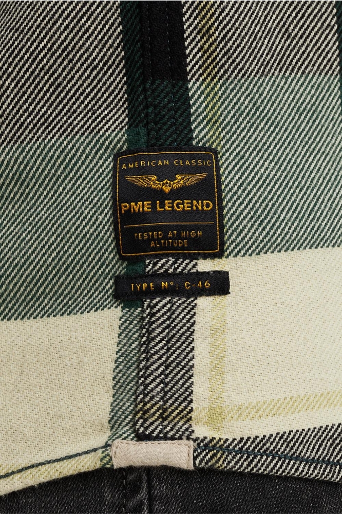 PME legend groene heren overhemd | Close up