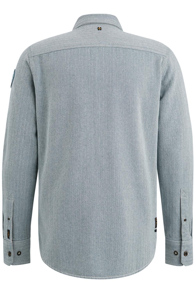 PME legend blauwe heren overhemd | Achteraanzicht