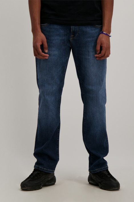 Cars blauwe heren jeans | Model vooraanzicht