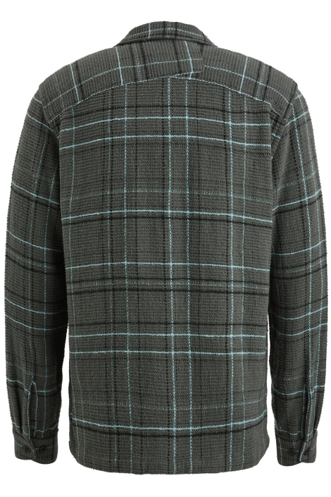 Cast Iron groene heren overhemd | Achteraanzicht