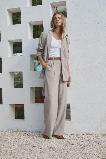 Only onllinda hw str mel pants tlr noos Taupe