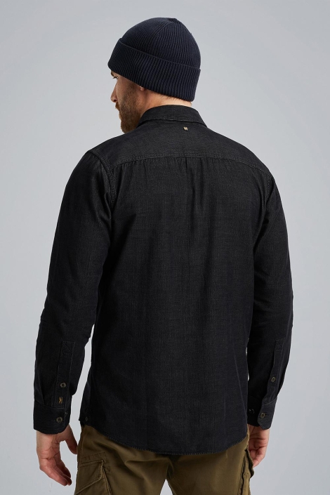 PME legend zwarte heren overhemd | Model vooraanzicht