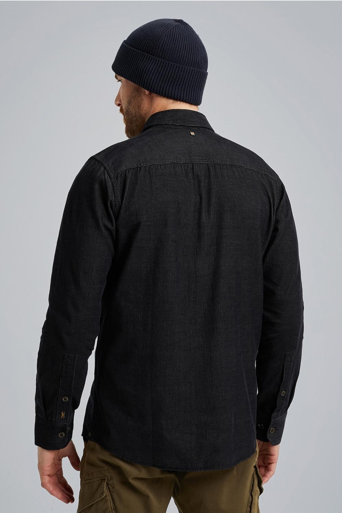 PME legend zwarte heren overhemd | Model vooraanzicht