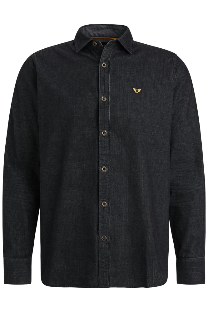 PME legend zwarte heren overhemd | Vooraanzicht