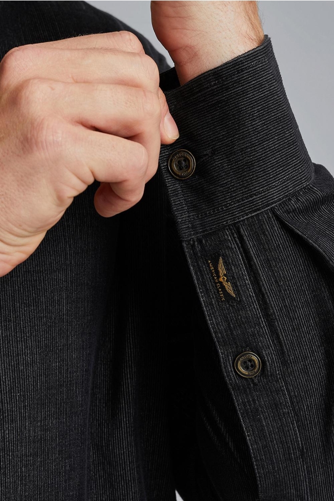 PME legend zwarte heren overhemd | Close up