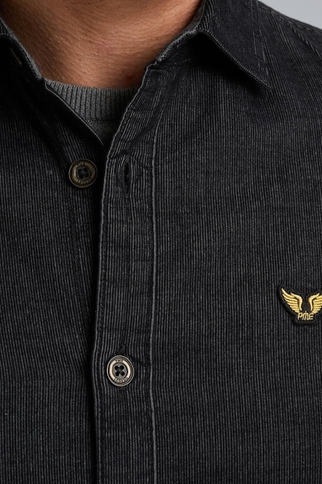 PME legend zwarte heren overhemd | Close up