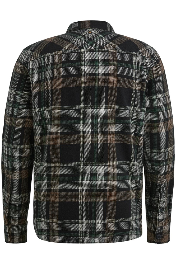 PME legend zwarte heren overhemd | Achteraanzicht