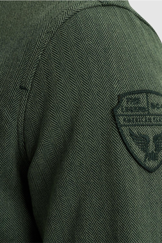 PME legend groene heren overhemd | Close up