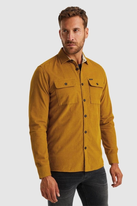 PME legend gele heren overhemd | Model vooraanzicht