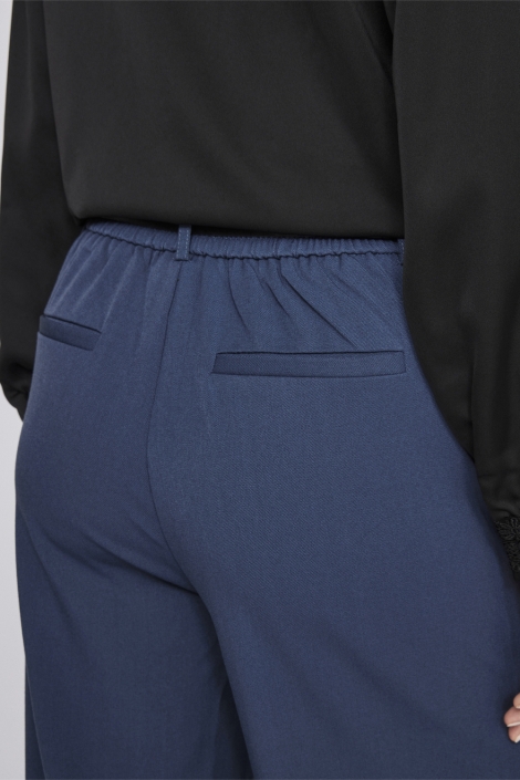 Vila blauwe dames broek | Close up