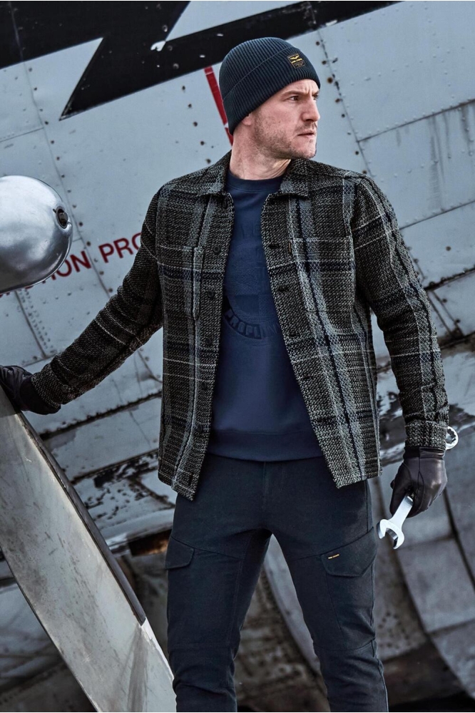 PME legend blauwe heren overhemd | Sfeerbeeld, In situatie