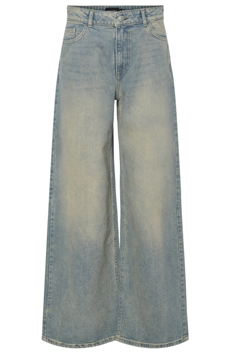 Pieces blauwe dames jeans | Vooraanzicht