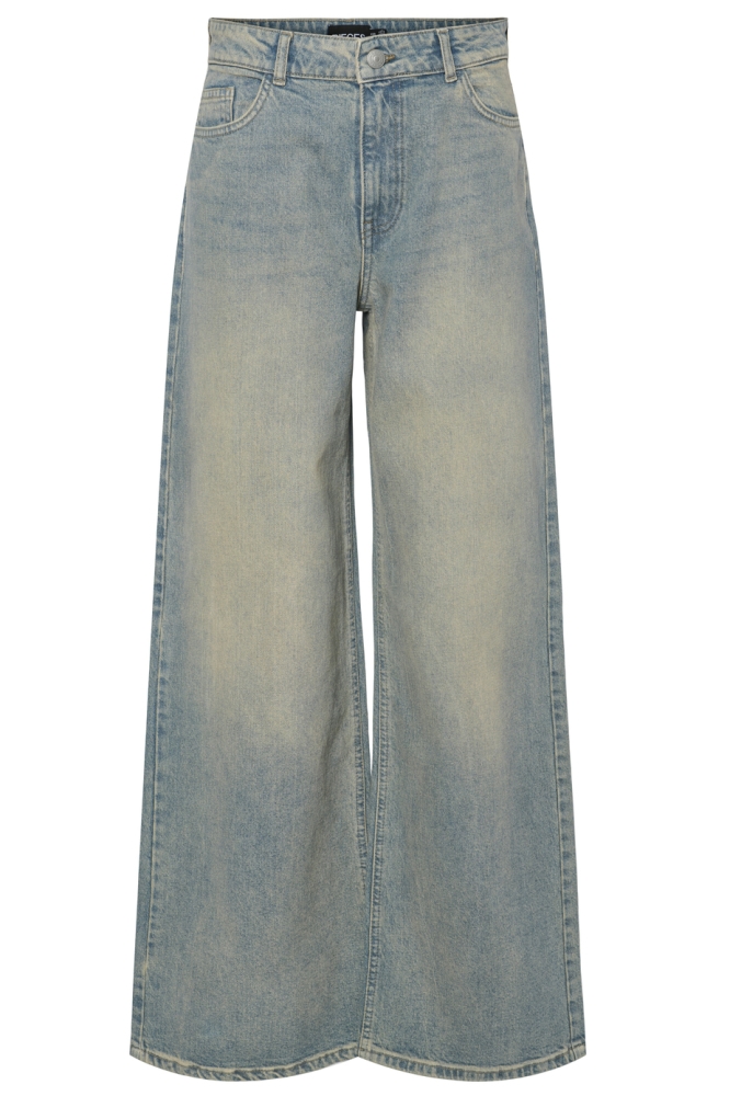 Pieces blauwe dames jeans | Vooraanzicht