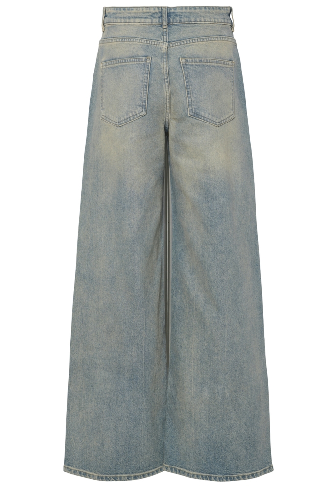 Pieces blauwe dames jeans | Achteraanzicht