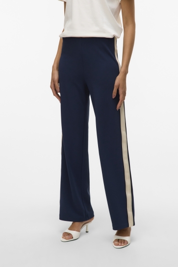 Vero Moda vmberlin mw wide panel pant noos Blauw