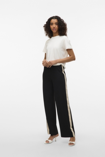 Vero Moda vmberlin mw wide panel pant noos Zwart