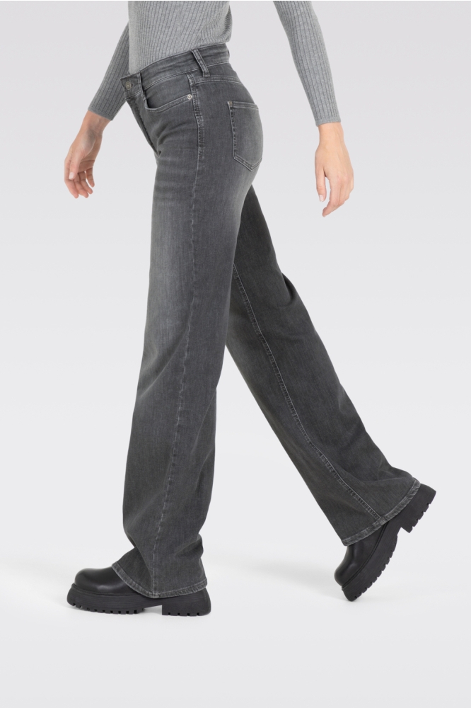 Mac grijze dames jeans | Model zijaanzicht