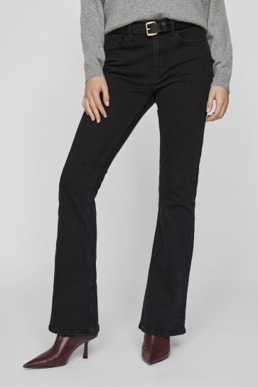 Vila Jeans VIBETTY RW FLARED JEANS BLK OSC221- 14105101 BLACK DENIM