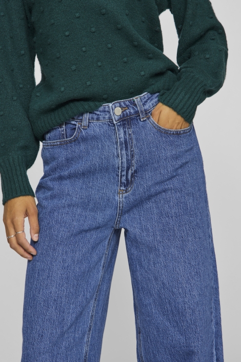 Vila blauwe dames jeans | Close up