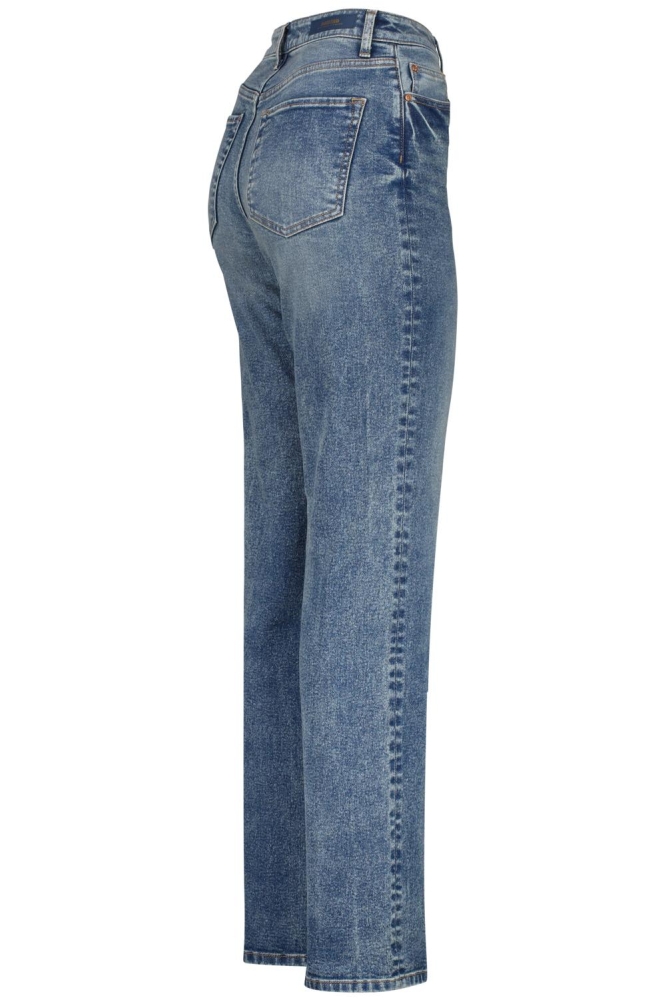 Raizzed blauwe dames jeans | Zijaanzicht