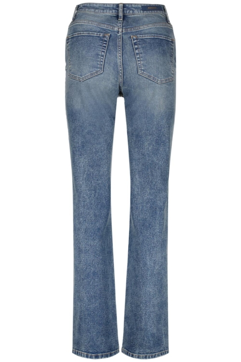 Raizzed blauwe dames jeans | Achteraanzicht