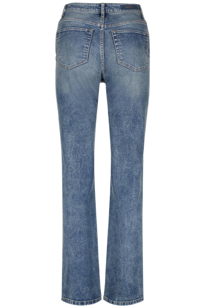 Raizzed blauwe dames jeans | Achteraanzicht