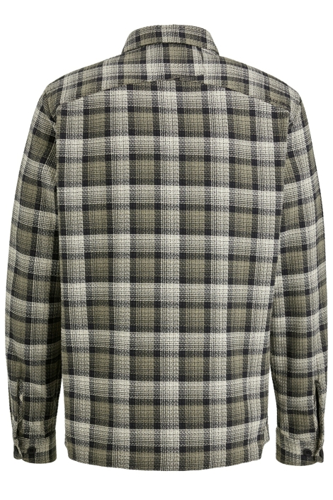 Cast Iron groene heren overhemd | Achteraanzicht