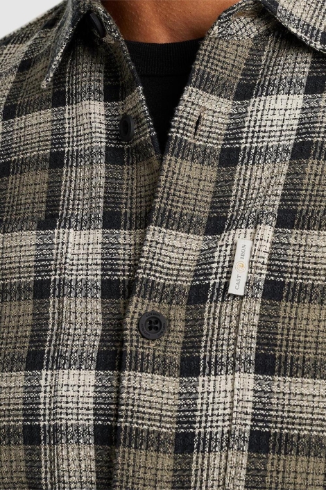 Cast Iron groene heren overhemd | Kleurstaal