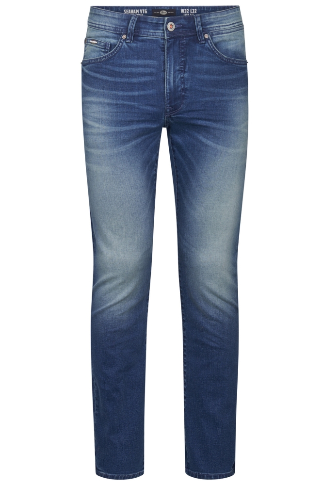 Petrol Industries blauwe heren jeans | Vooraanzicht