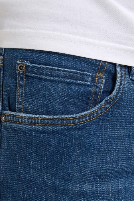 Petrol Industries blauwe heren jeans | Close up