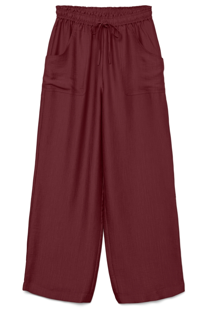Vero Moda bordeaux dames broek | Vooraanzicht