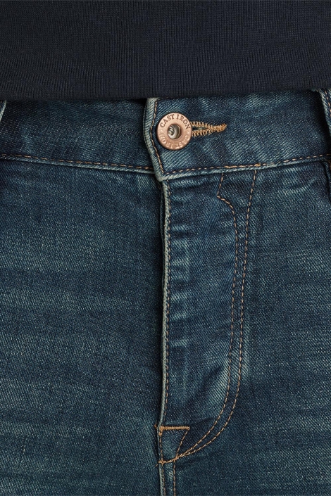 Cast Iron blauwe heren jeans | Close up