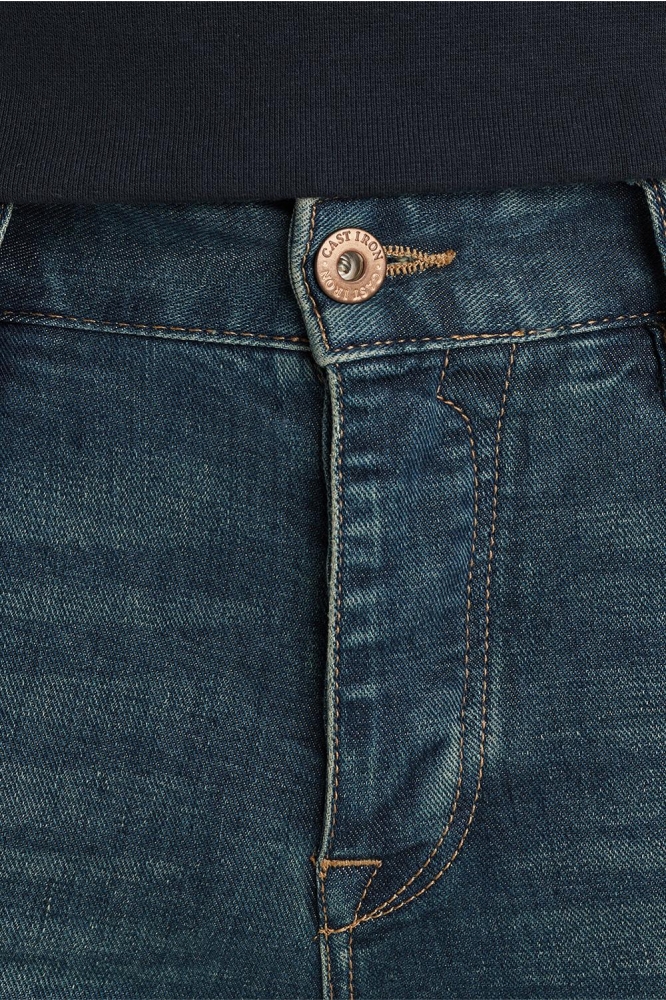 Cast Iron blauwe heren jeans | Close up