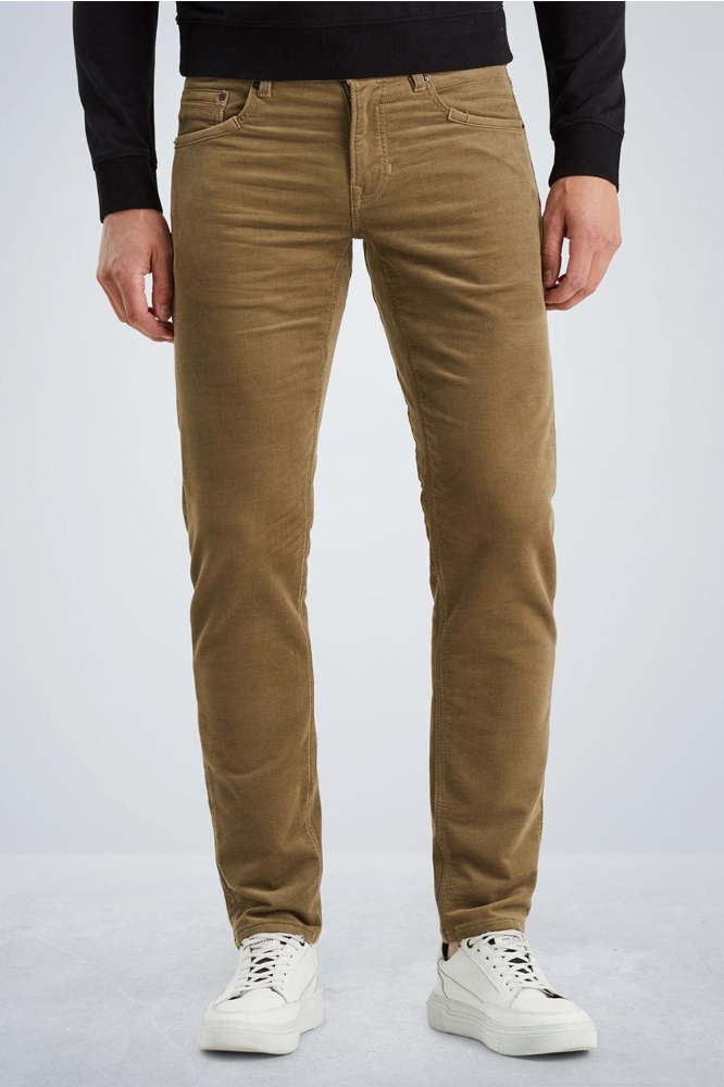 PME legend bruine heren broek | Model vooraanzicht