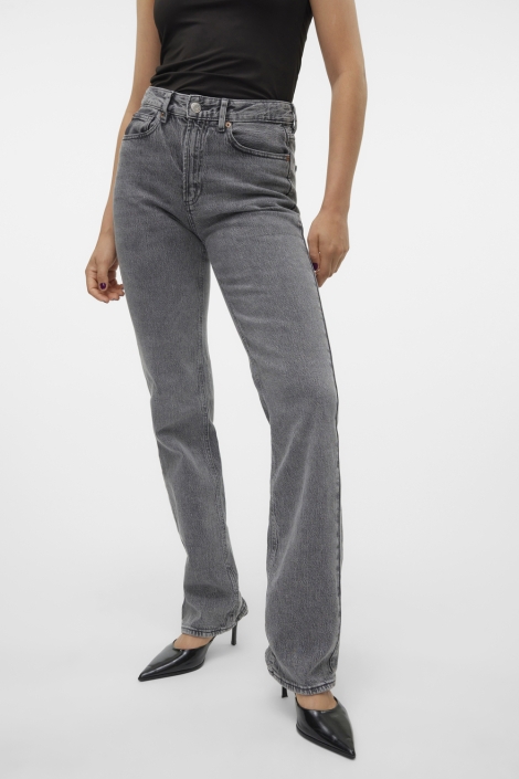 Vero Moda grijze dames jeans | Model vooraanzicht