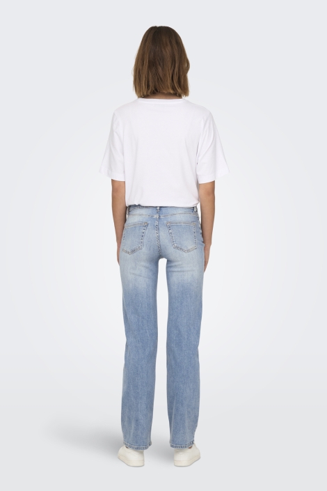Only blauwe dames jeans | Model achteraanzicht