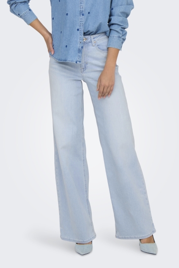 Only ONLMADISON BLUSH HW WIDE DNM CRO495 15338289 Light BLue Bleached Denim