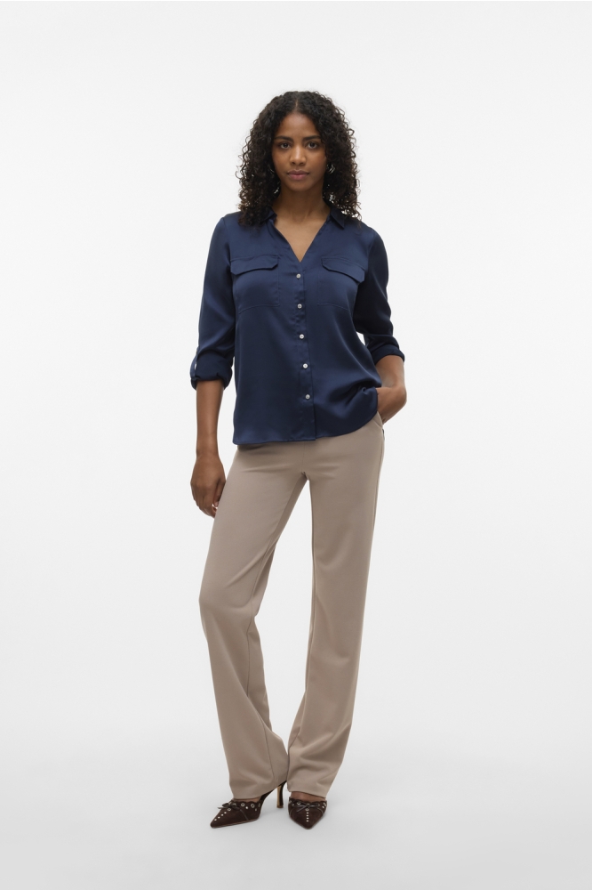 Vero Moda taupe dames broek | Model